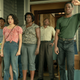 Naomi Mack (left) Jurnee Smollett (center left), Wunmi Mosaku (center), Keon Mitchell (center right), Jonathan Majors (right)